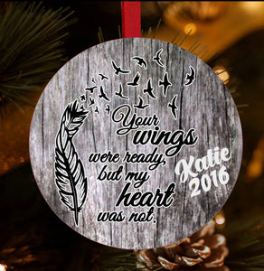 Best seller-Memorial Christmas Ornament. Picture option.