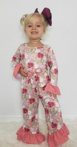 Bell sleeve butter soft romper-IN STOCK!