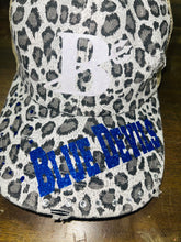 Load image into Gallery viewer, Blue Devils custom leopard hat
