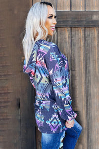 Aztec brights hoodie