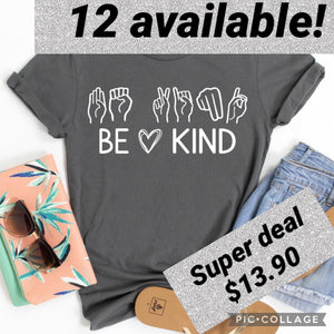 Be kind unisex tee-Gray!