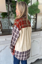 Load image into Gallery viewer, Patchwork perfection button down flannel
