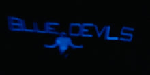 Load image into Gallery viewer, Toddler blue devils long sleeve glow in the dark
