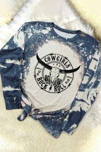 Cowgirls rock and roll long sleeve