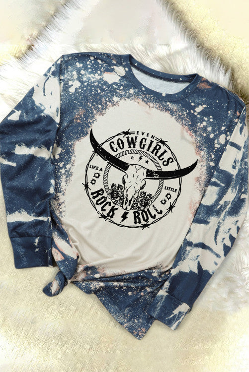 Cowgirls rock and roll long sleeve