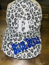 Load image into Gallery viewer, Blue Devils custom leopard hat
