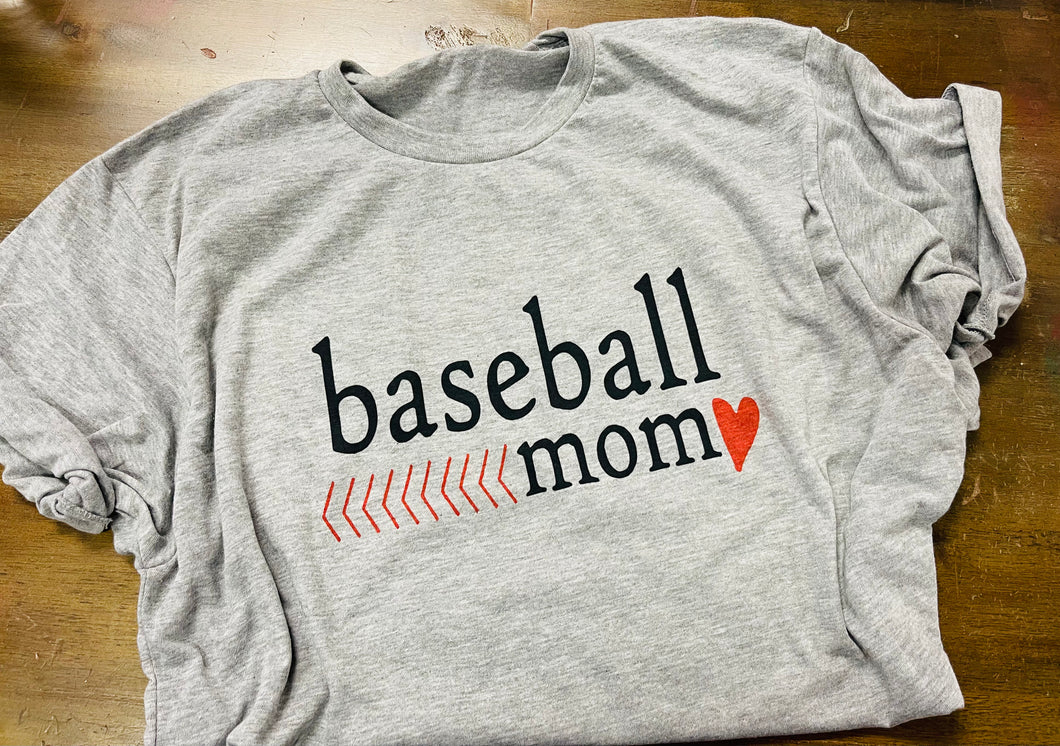 Baseball mom tee