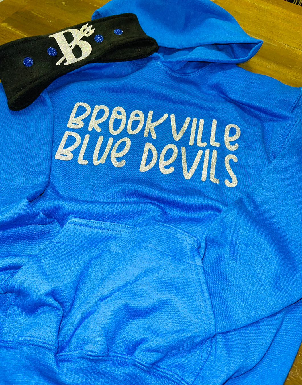 Blue devils hoodie. Youth large