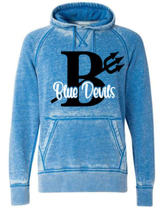 Premium blend acid wash hooded sweatshirt