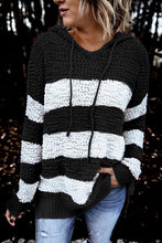 Load image into Gallery viewer, Beyond soft premium striped hooded sweater
