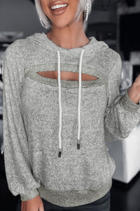 Sexy and laid back peep sweater hoodie